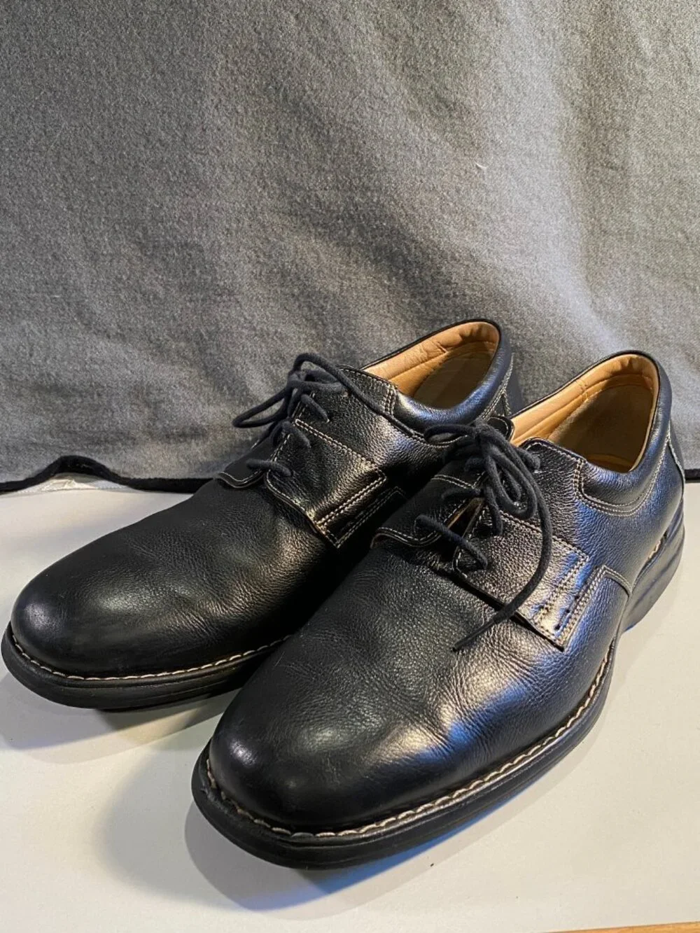 Johnston & Murphy - 10.5M - Men's Black Leather Dress Shoes